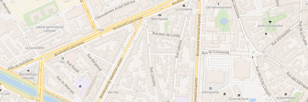 Plan du 48 Rue Lancefoc à Toulouse