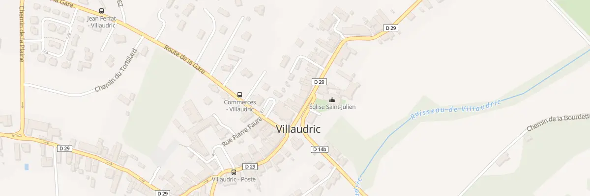 Plan du 5 Rue de la Négrette à Villaudric
