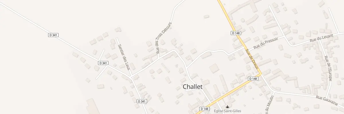 Plan du 6 Rue des Trois Detours à Challet