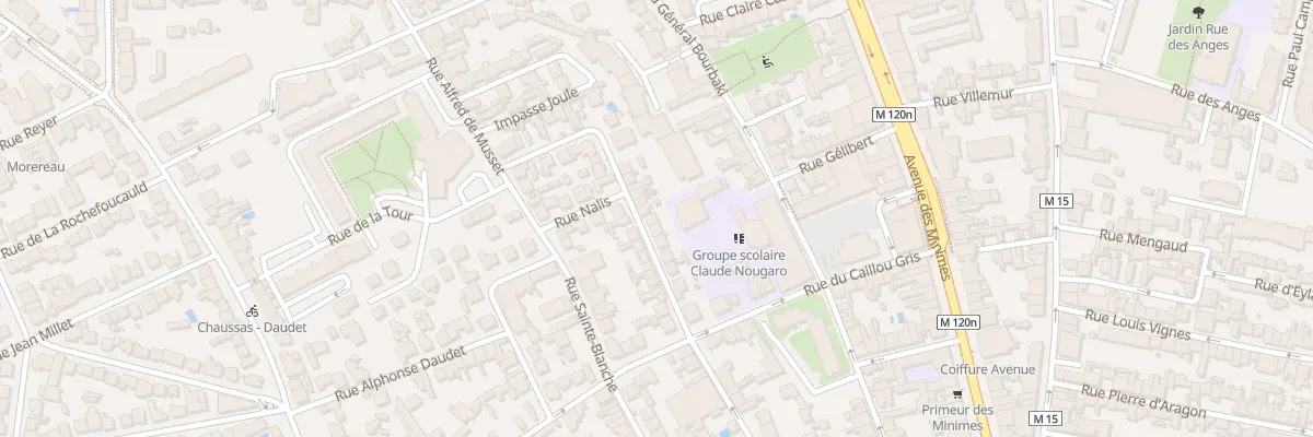 Plan du 16 Rue Honoré de Balzac à Toulouse