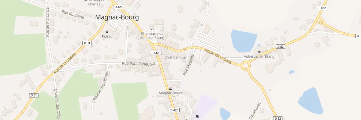 Plan du 4 Pl de la Bascule à Magnac-Bourg