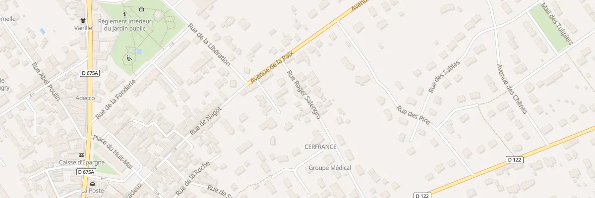 Plan du 5 Rue Roger Salengro au Controis-en-Sologne