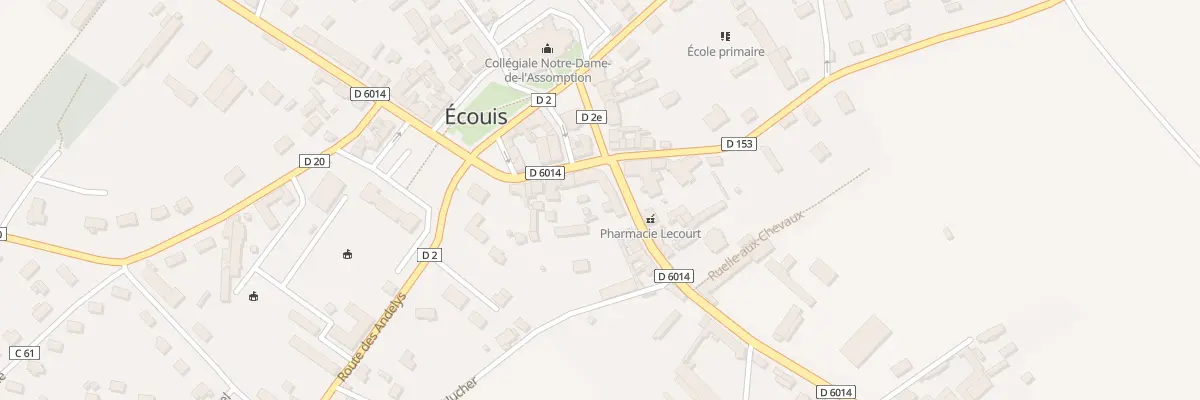 Plan du 14 Rte de Paris à Écouis