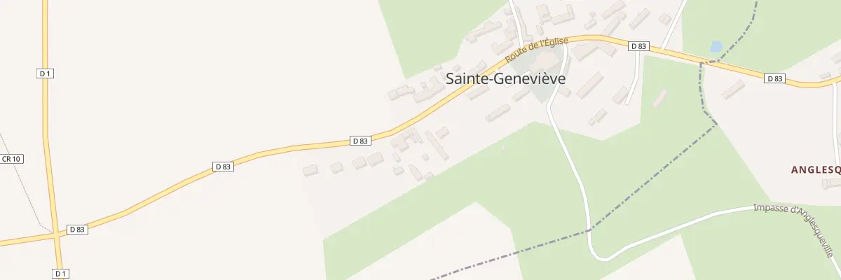 Plan du 5010 Le Bourg à Sainte-Geneviève