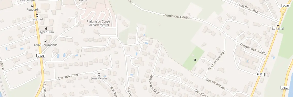 Plan du 52 Che de Mottecave A Rue Segala à Cahors