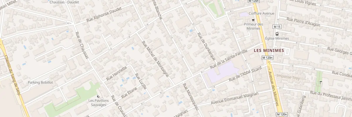 Plan du 11 Rue Sainte Blanche à Toulouse