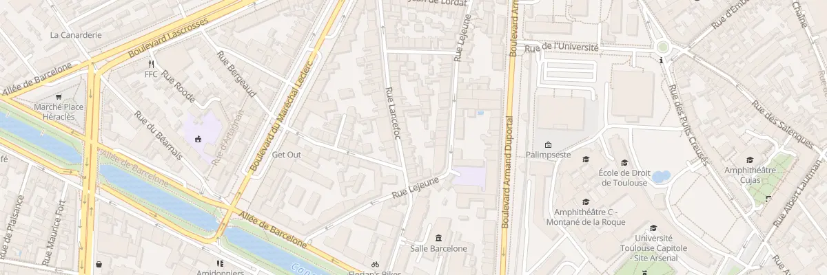 Plan du 26 Rue Lancefoc à Toulouse