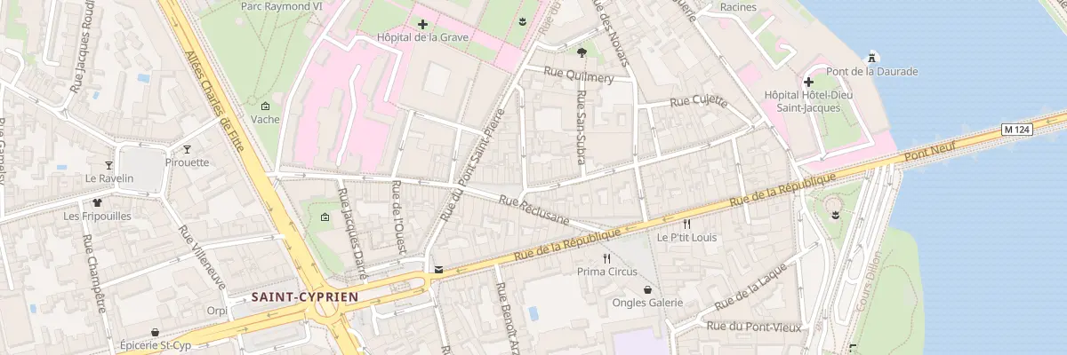 Plan du 52 Grande-Rue Saint Nicolas à Toulouse