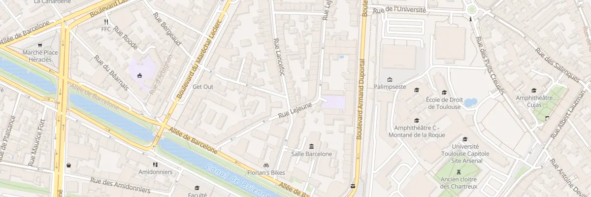 Plan du 16 Rue Lancefoc à Toulouse
