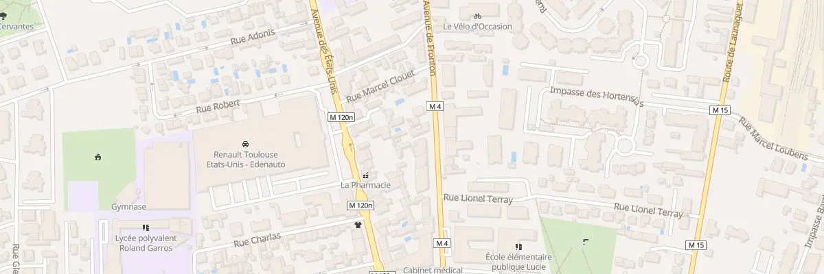 Plan du 81 Av de Fronton à Toulouse