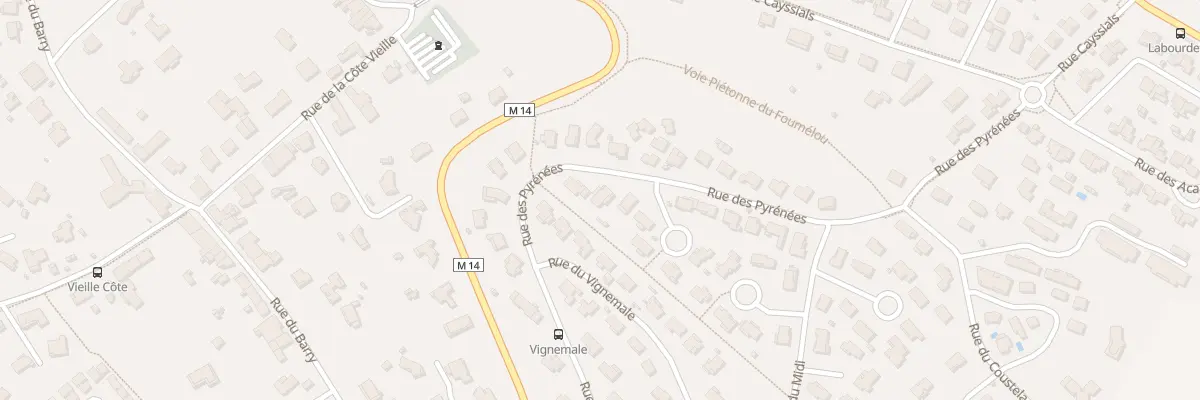 Plan du 25 Rue des Pyrénées à Gratentour