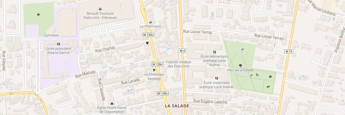 Plan du 61 Av de Fronton à Toulouse