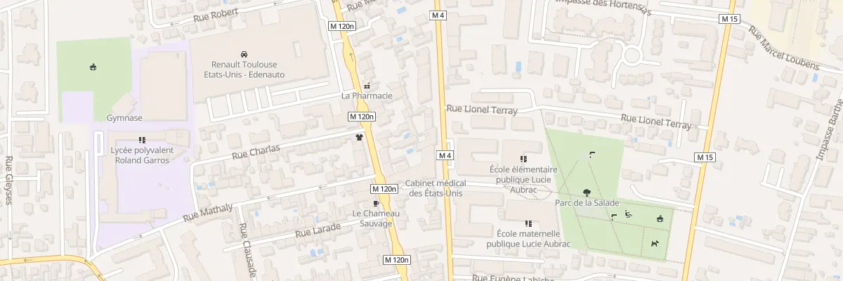 Plan du 65 Av de Fronton à Toulouse