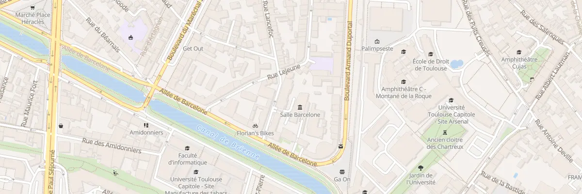 Plan du 10 Rue Lancefoc à Toulouse