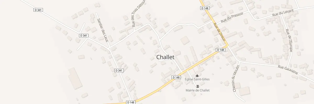 Plan du 3 Rue du Marchais à Challet