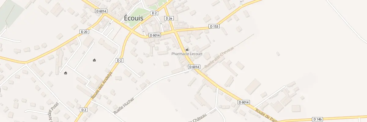 Plan du 20 Rte de Paris à Écouis