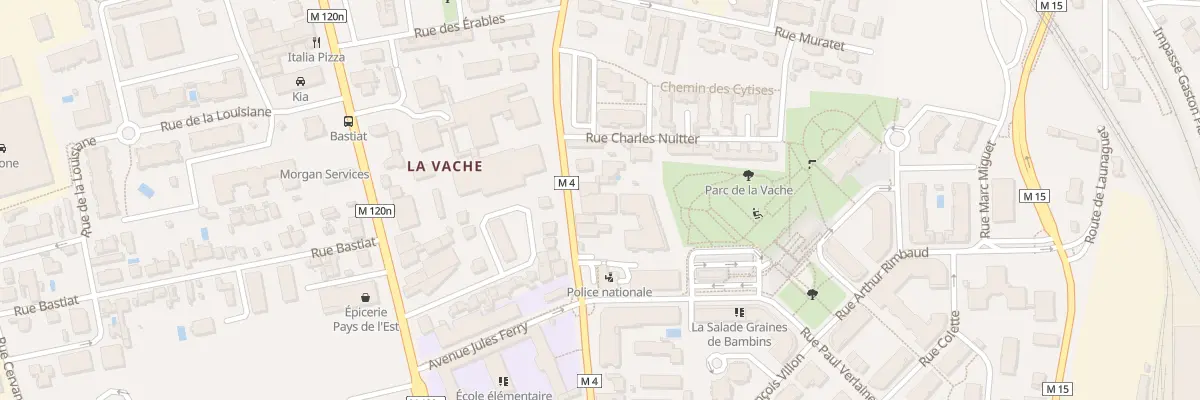 Plan du 112 Av de Fronton à Toulouse