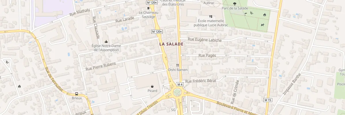 Plan du 21 Av de Fronton à Toulouse