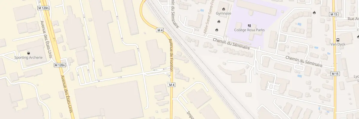 Plan du 174 Av de Fronton à Toulouse