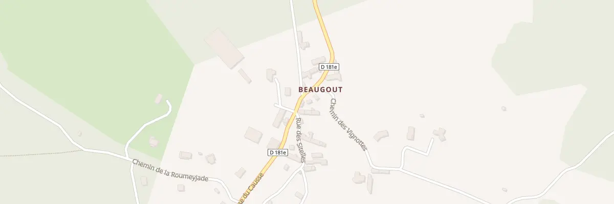 Plan du 191 Rte Du Causse à Chasteaux