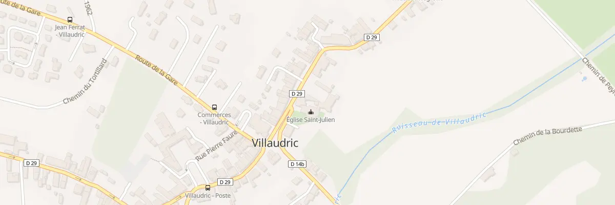 Plan du 2 Rue de la Négrette à Villaudric