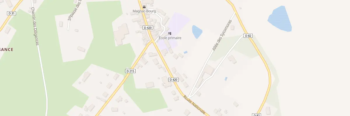 Plan du 55 Rte Nationale à Magnac-Bourg