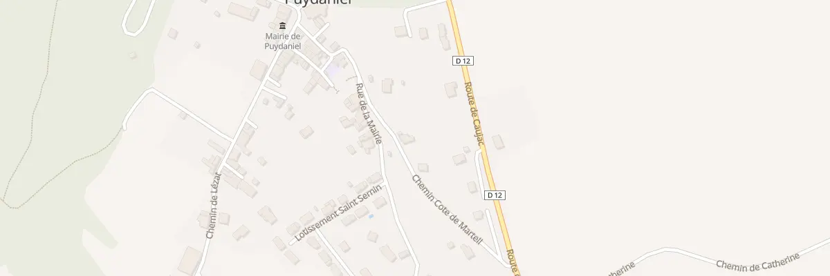 Plan du 1B Che Côte de Martel à Puydaniel