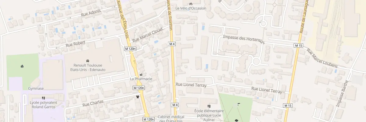 Plan du 54 Av de Fronton à Toulouse