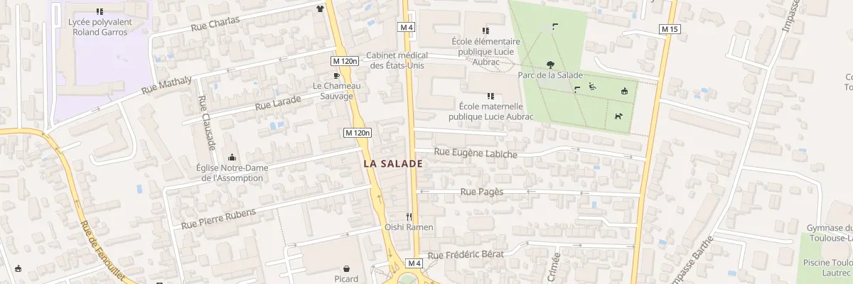 Plan du 24 Av de Fronton à Toulouse