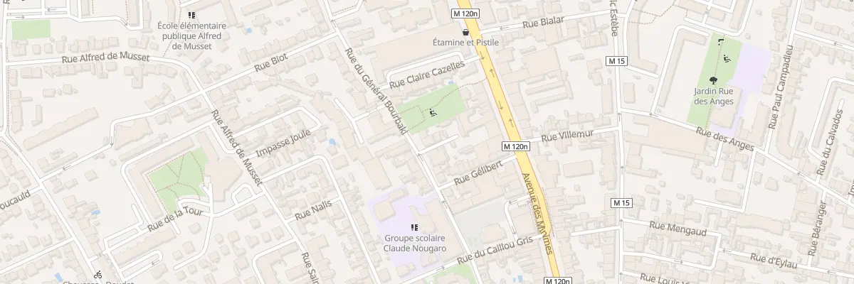 Plan du 86 Rue du Général Bourbaki à Toulouse