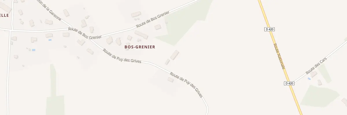 Plan du 243 Rte de Puy des Grives à Magnac-Bourg