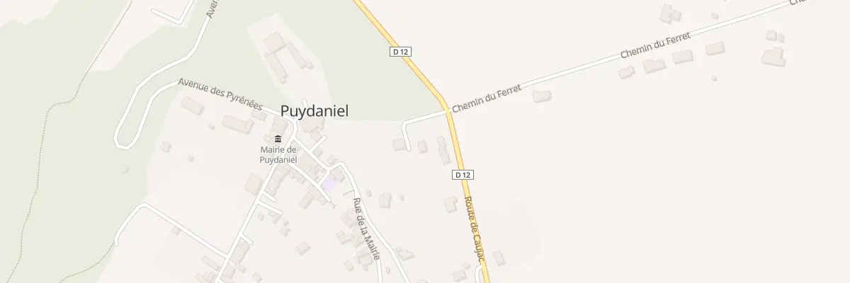 Plan du 1 Che du Baron à Puydaniel