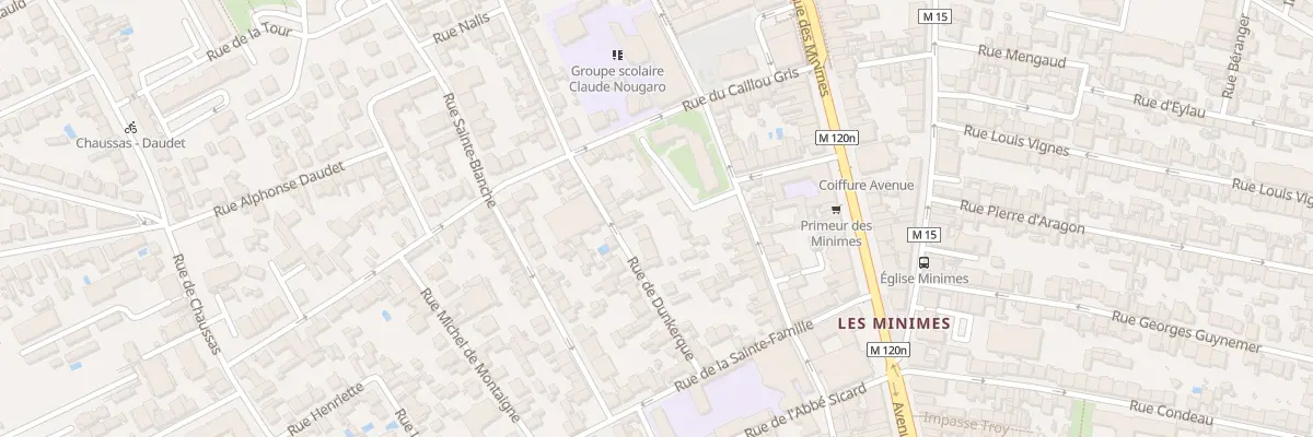 Plan du 32 Rue de Dunkerque à Toulouse