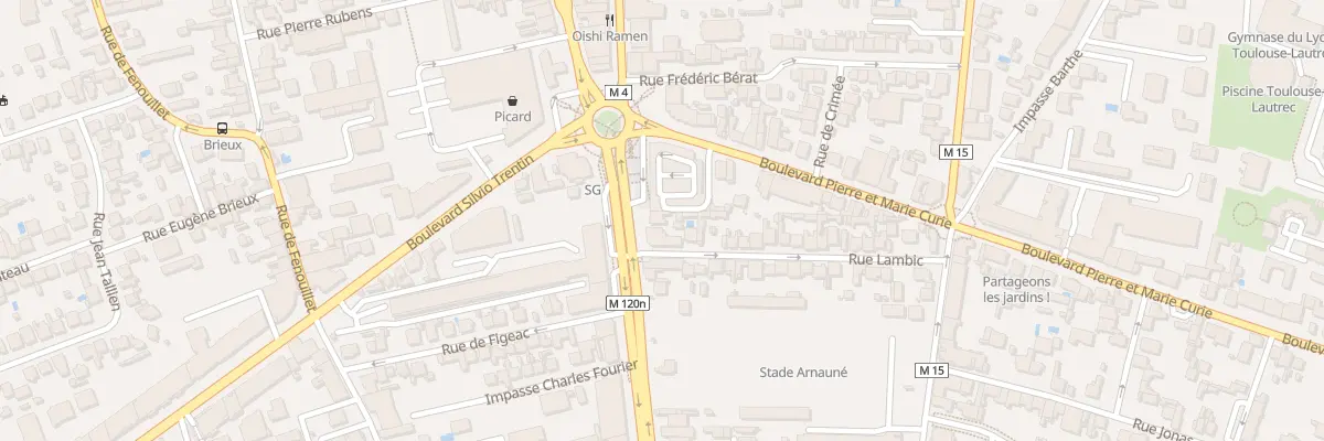 Plan du 176 Av des Minimes à Toulouse