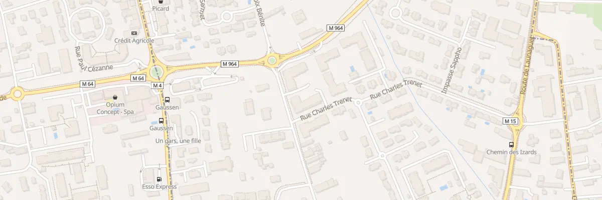 Plan du 1 Rue Charles Trenet à Toulouse