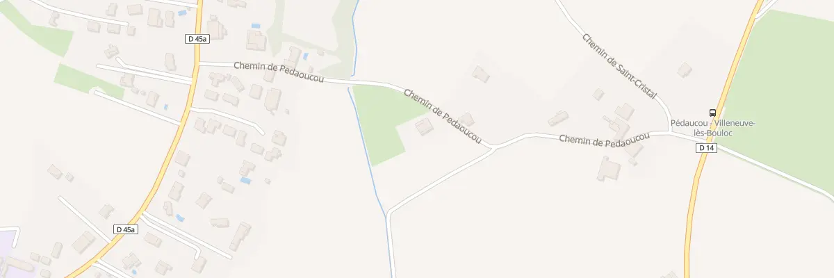 Plan du 330 Che de Pedaoucou à Villeneuve-lès-Bouloc