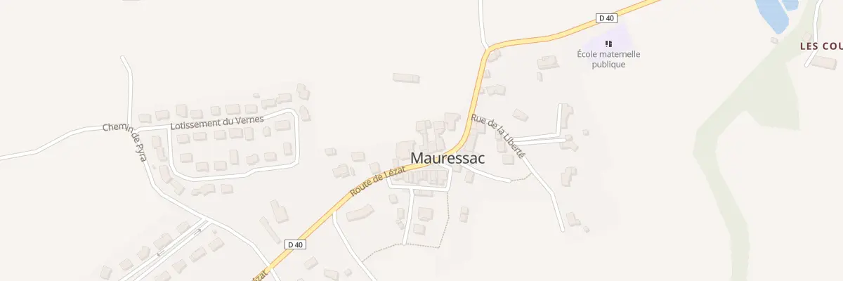Plan du 6 Rte de Lézat à Mauressac