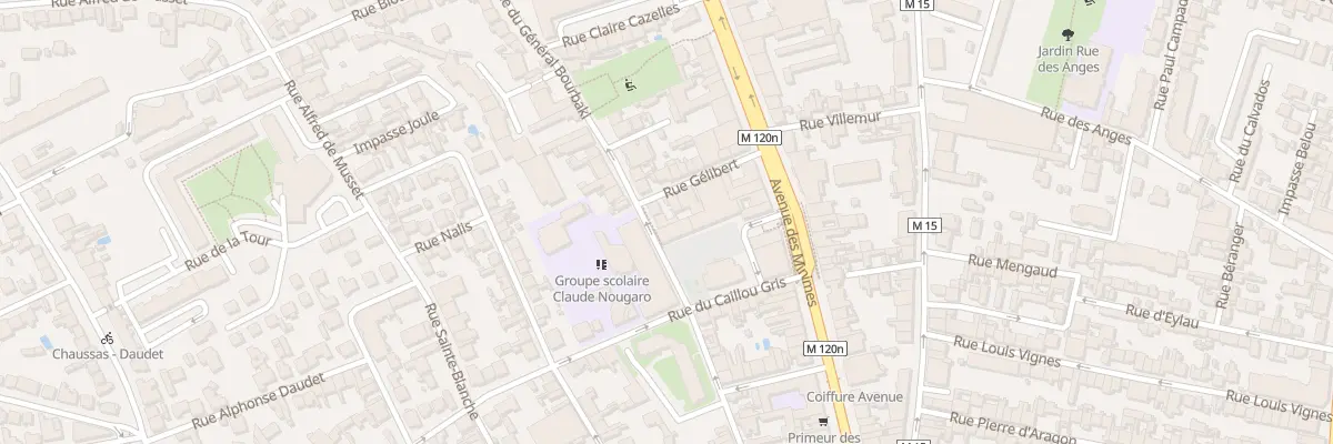 Plan du 76 Rue du Général Bourbaki à Toulouse