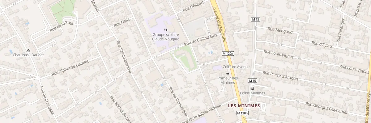 Plan du 57 Rue du Général Bourbaki à Toulouse