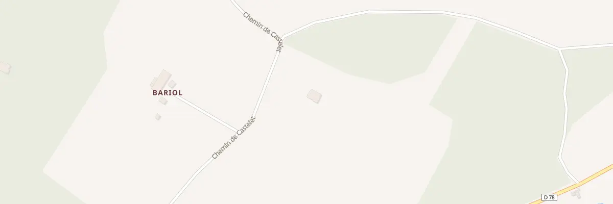 Plan du 628A Che de Castelet à Mirabel