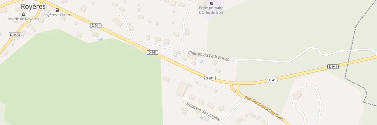 Plan du 4 Che du Petit Prince à Royères