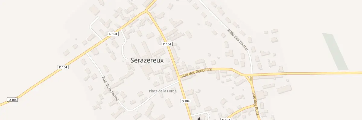 Plan du 8 Rue Saint Denis à Serazereux