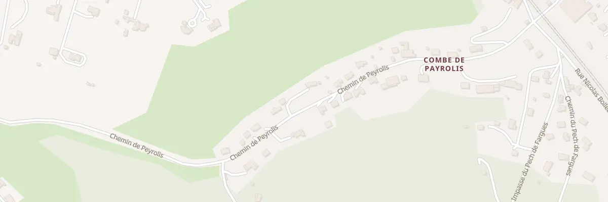 Plan du 622 Che de Peyrolis à Cahors