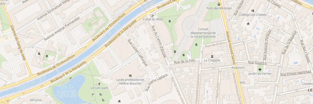 Plan du 13 Rue du Canon d’Arcole à Toulouse