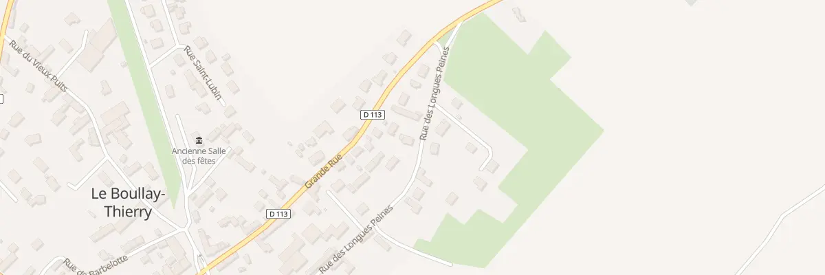 Plan du 9001 Rue des Longues Peines au Boullay-Thierry