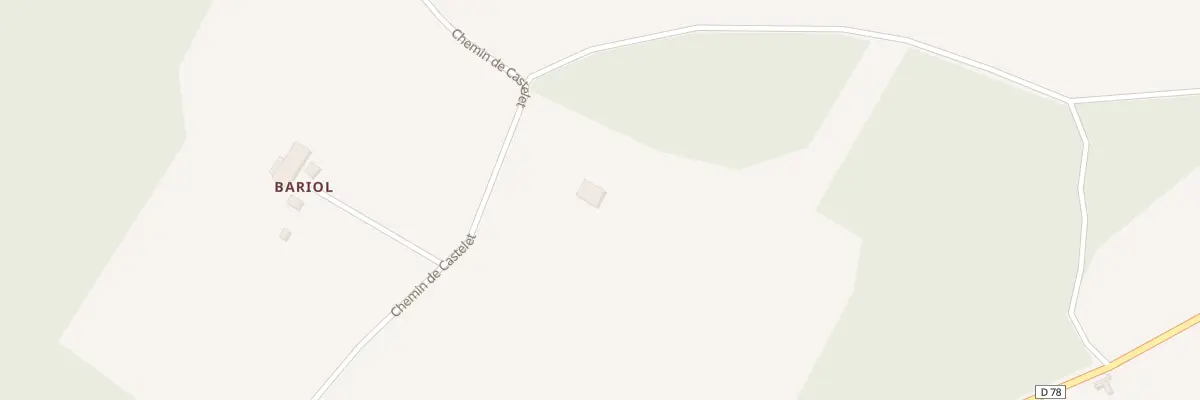 Plan du 628 Che de Castelet à Mirabel