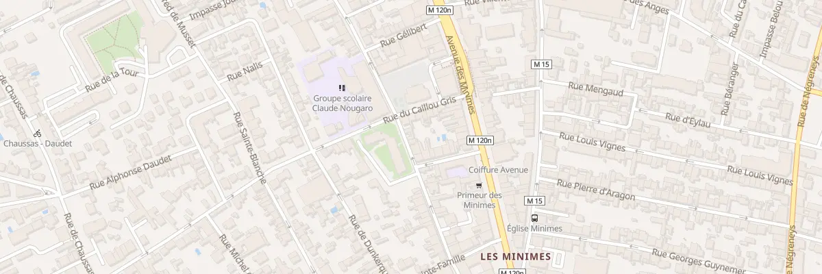 Plan du 72 Rue du Général Bourbaki à Toulouse