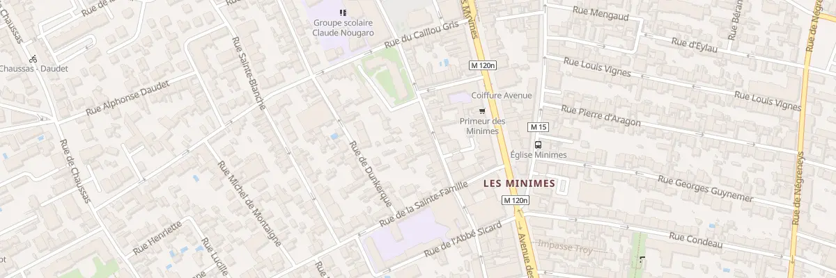 Plan du 47 Rue du Général Bourbaki à Toulouse