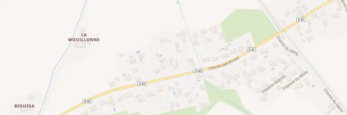 Plan du 151C Che des Bruzes à Miremont
