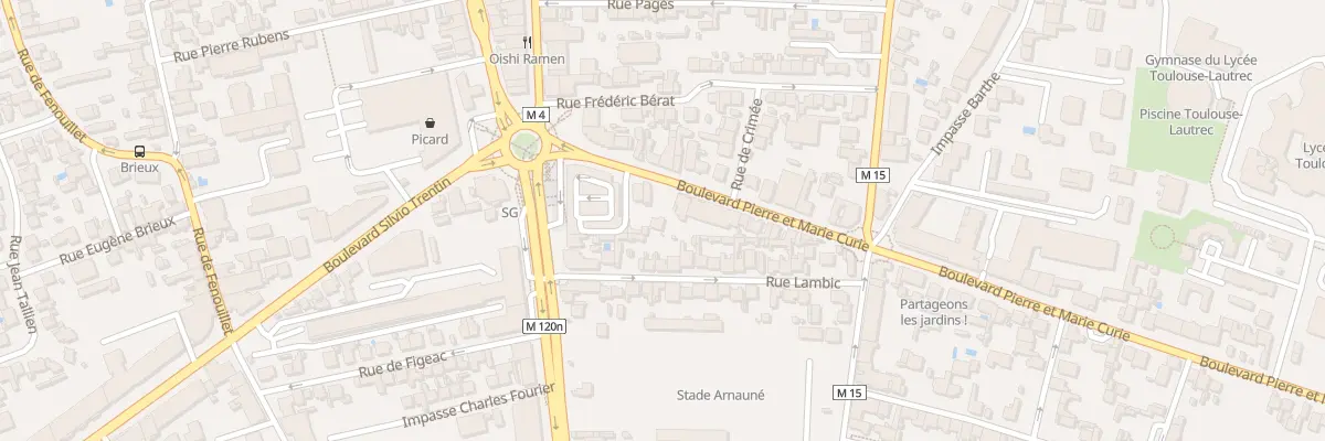 Plan du 143 Bd Pierre Curie à Toulouse